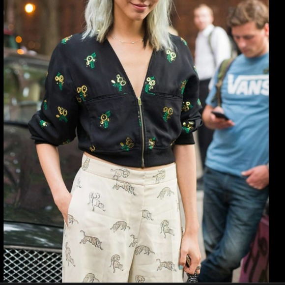 Stella McCartney Jackets & Blazers - STELLA McCARTNEY Embroidered Bomber Jacket